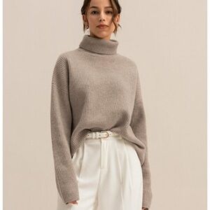 LilySilk | The Tarra Turtleneck Sweater | Size M